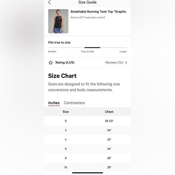 Lululemon Breathable Running Tank Top Graphic size 10 nwt - Picture 7 of 7